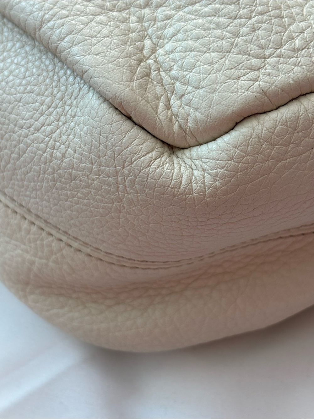 Givenchy Life Vintage Soft Pebble Leather Crossbody Bag, Off-White, EVC - Picture 7 of 16